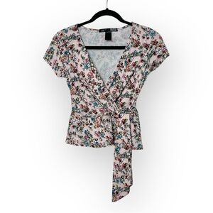 Rebel Sugar Pink Floral Top L
